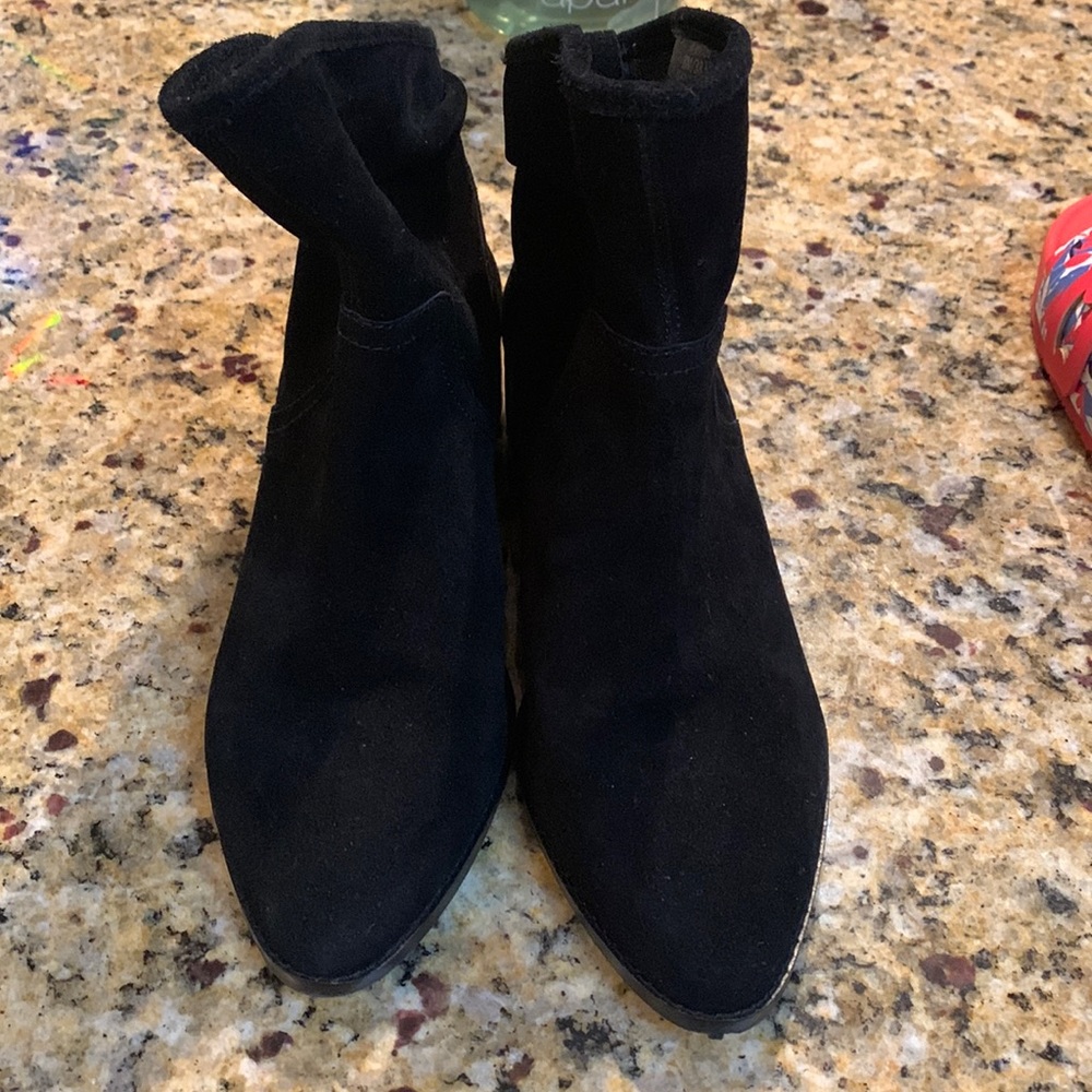 Lucky Brand suede booties.